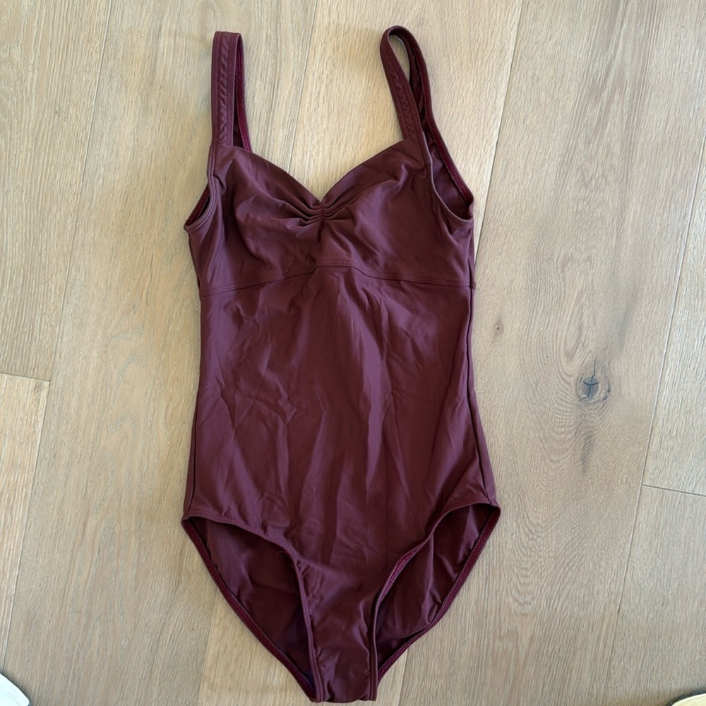 wear moi leotard plum maroon